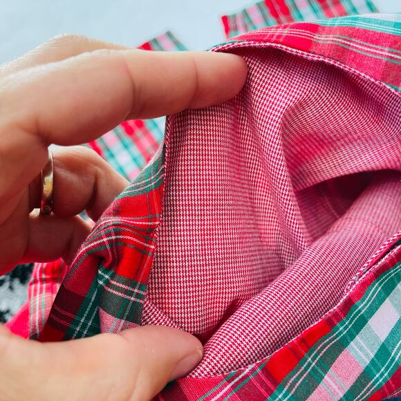 NWT 3M Zuccini Kids Red Plaid Longall Set - Picture 6 of 6